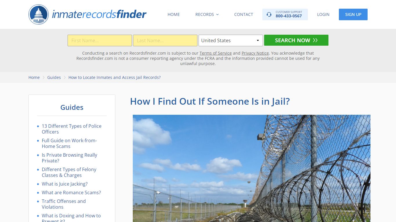 How to Find Out If Someone Is in Jail? - RecordsFinder